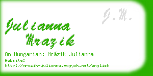 julianna mrazik business card