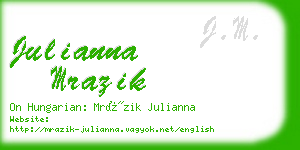 julianna mrazik business card